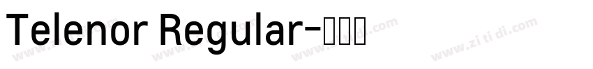 Telenor Regular字体转换